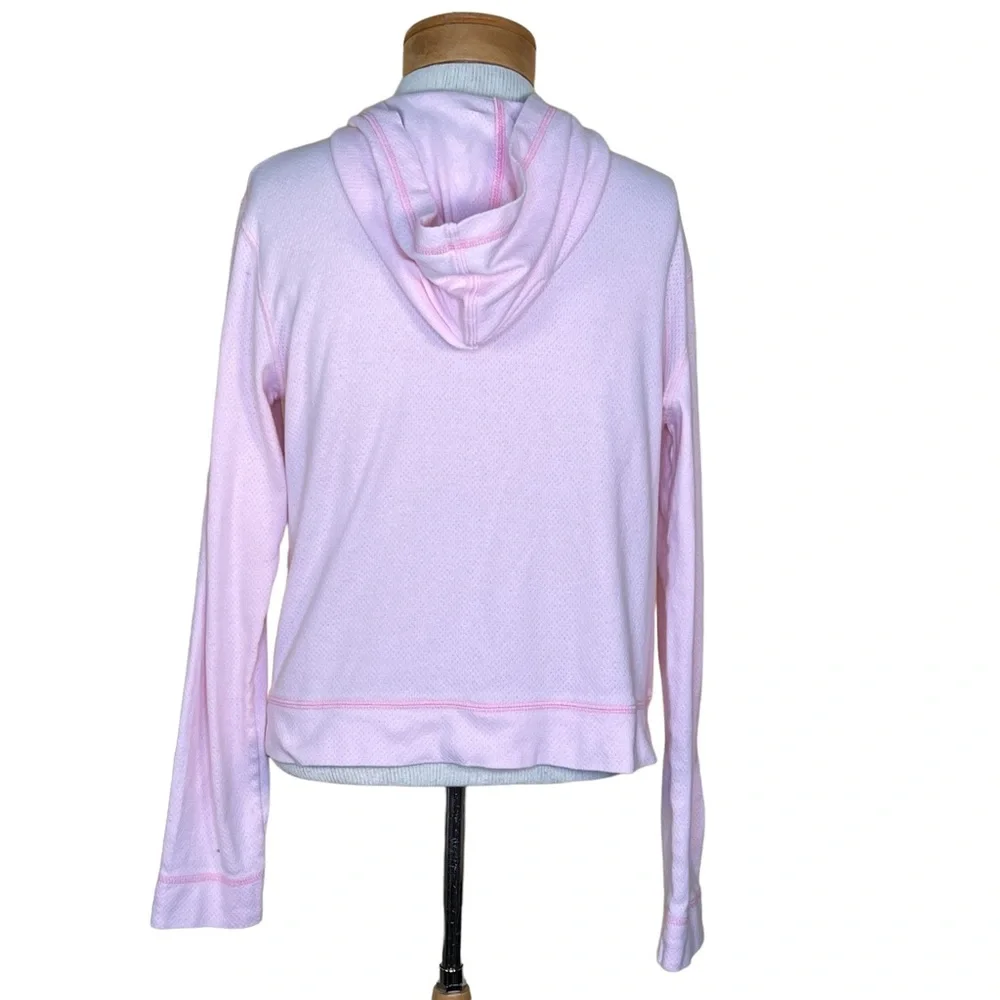 Body Chemistre Light Pink Cotton Hoodie W/Horse Head & Heart Embroidered Logo S